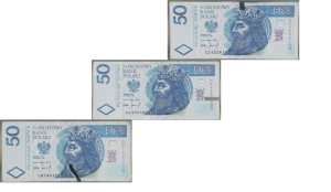 Rozdarte banknoty, źródło: NBP